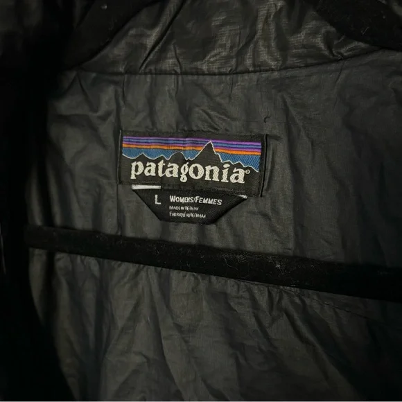 Patagonia Black Quilted Jacket Women’s L Lightweight Insulated Coat - Picture 2 of 5